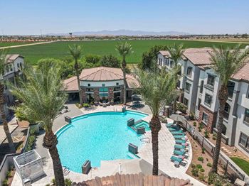 Resort-style swimming pool